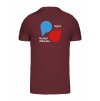 Pánské tričko premium back burgundy