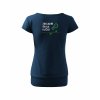 Dámské tričko s dolním lemem Midnight blue (Půlnoční modrá)