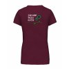 Dámské tričko premium back burgundy