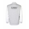 College mikina back heather grey