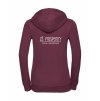 Dámská mikina luxury back burgundy