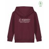 Dětská mikina Organic Burgundy (Vínová)
