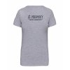 Dámské tričko premium back grey