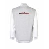 College mikina back heather grey