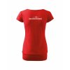 Dámské tričko s dolním lemem Red (červená)