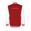 College mikina back red