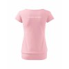 Dámské tričko s dolním lemem Powder Pink (Pudrově růžová)