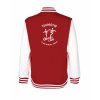 College mikina back red