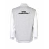 College mikina back heather grey