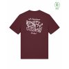 Dospělé Organic tričko Premium Burgundy (Vínová)
