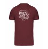 Pánské tričko premium back burgundy