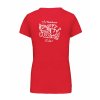 Dámské tričko premium back red