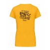 Dámské tričko premium back yellow