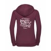 Dámská mikina luxury back burgundy