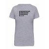 Dámské tričko premium back grey