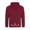 Dospělá mikina Premium back burgundy