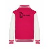 College mikina back hot pink