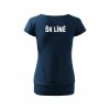 Dámské tričko s dolním lemem Midnight blue (Půlnoční modrá)