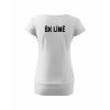 Dámské tričko s dolním lemem White (Bílá)