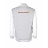 College mikina back heather grey