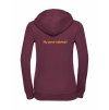 Dámská mikina luxury back burgundy