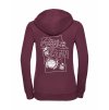 Dámská mikina luxury back burgundy