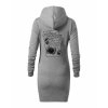 Dámské mikinové šaty Heather grey (Melírově šedá)