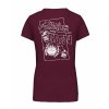 Dámské tričko premium back burgundy