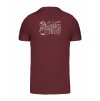 Pánské tričko premium back burgundy