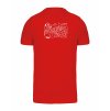 Pánské tričko premium back red