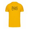 Pánské tričko premium back yellow