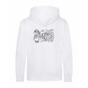Dětská mikina Premium back white