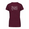 Dámské tričko premium back burgundy