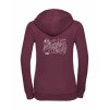 Dámská mikina luxury back burgundy
