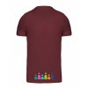 Pánské tričko premium back burgundy