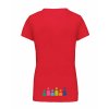 Dámské tričko premium back red