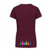 Dámské tričko premium back burgundy