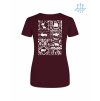 Dámské funkční tričko Burgundy (Vínová)