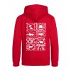 Dětská mikina Premium back red