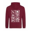 Dospělá mikina Premium back burgundy