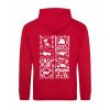 Dospělá mikina Premium back red