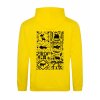 Dospělá mikina Premium back yellow