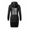 Dámské mikinové šaty Black (Černá)