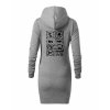 Dámské mikinové šaty Heather grey (Melírově šedá)