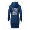 Dámské mikinové šaty Midnight blue (Půlnoční modrá)