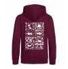 Dětská mikina na zip Premium Burgundy (Vínová)