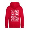 Dětská mikina na zip Premium Fire red (Ohnivá červená)