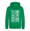 Dětská mikina na zip Premium Kelly green (Klasická zelená)