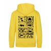 Dětská mikina na zip Premium Sun yellow (Slunečná žlutá)