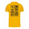 Pánské tričko premium back yellow